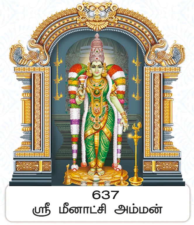 6X 9 Sri Meenakshi Amman – Madurai Sacred Temple Grace FC ONLY BOARD