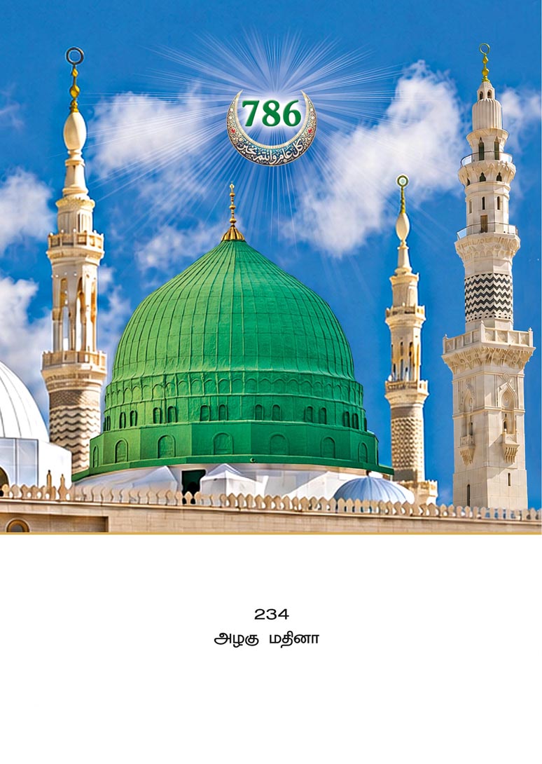 10x15 Azhagu Madina – Serene Green Dome & Minarets PAM