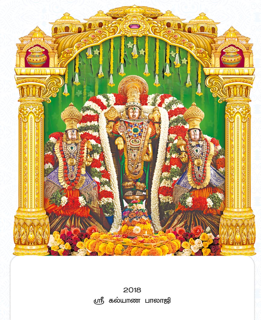 20x28 Fancy Cut Sri Kalyana Balaji – Divine Wedding Golden Mandapam Darshan UV GLITTER FC ONLY BOARD