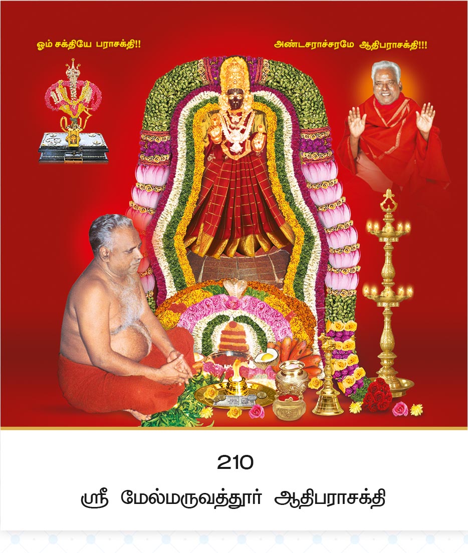 10x15 Sri Melmaruvathur Adhiparasakthi – Sacred Om Sakthi Siddhar Darshan LAM